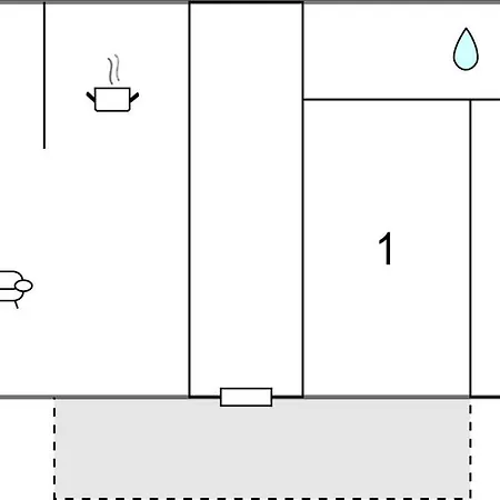 בית נופש 2 Bedroom Awesome In